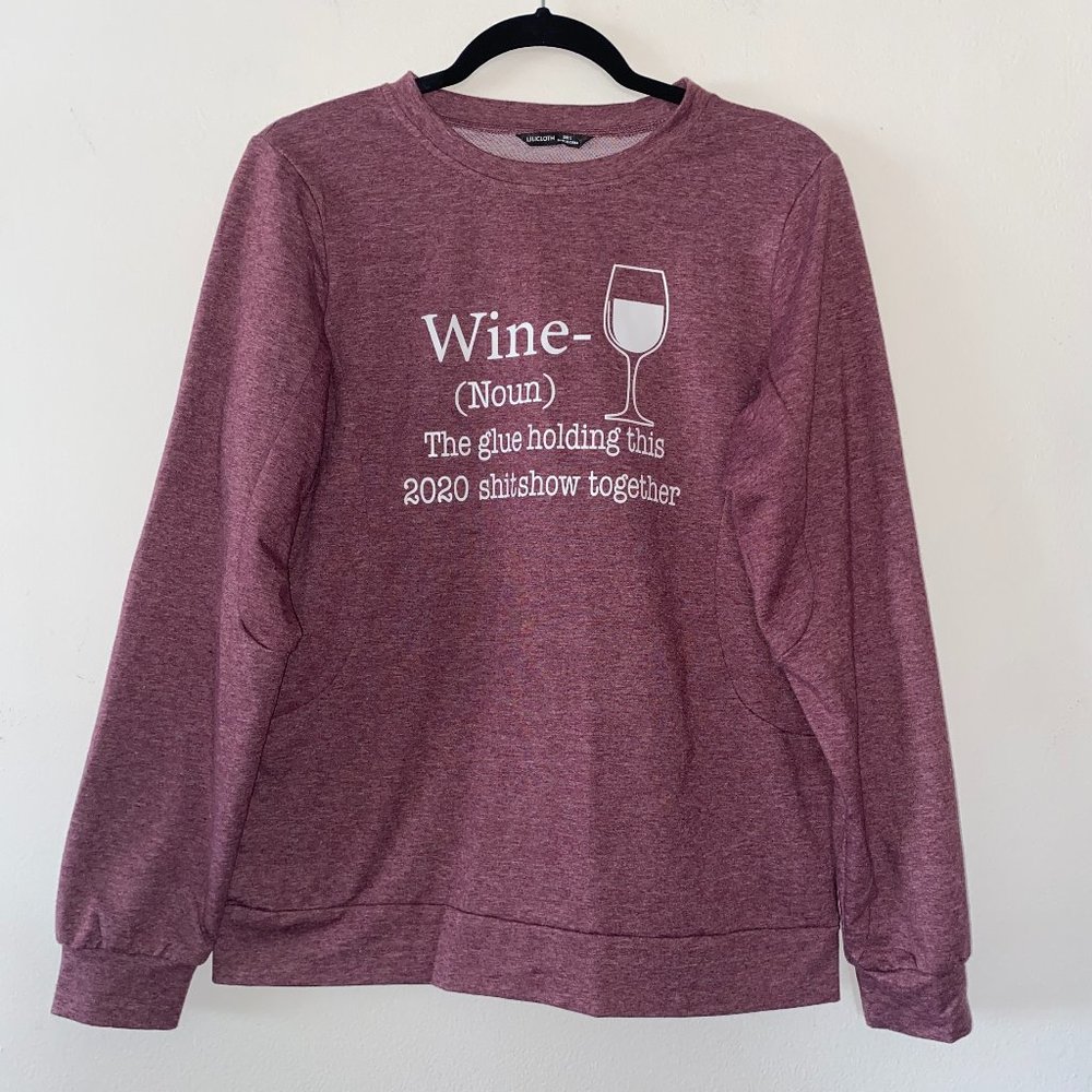 Lilicloth Wine Pullover Sweater